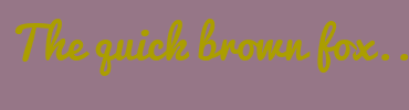 Image with Font Color AB9E00 and Background Color 967687